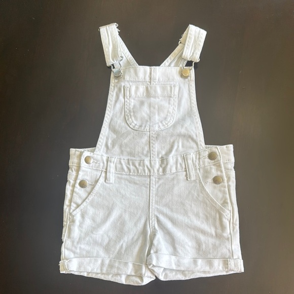 Old Navy Kids Classic White Overalls - Picture 1 of 2